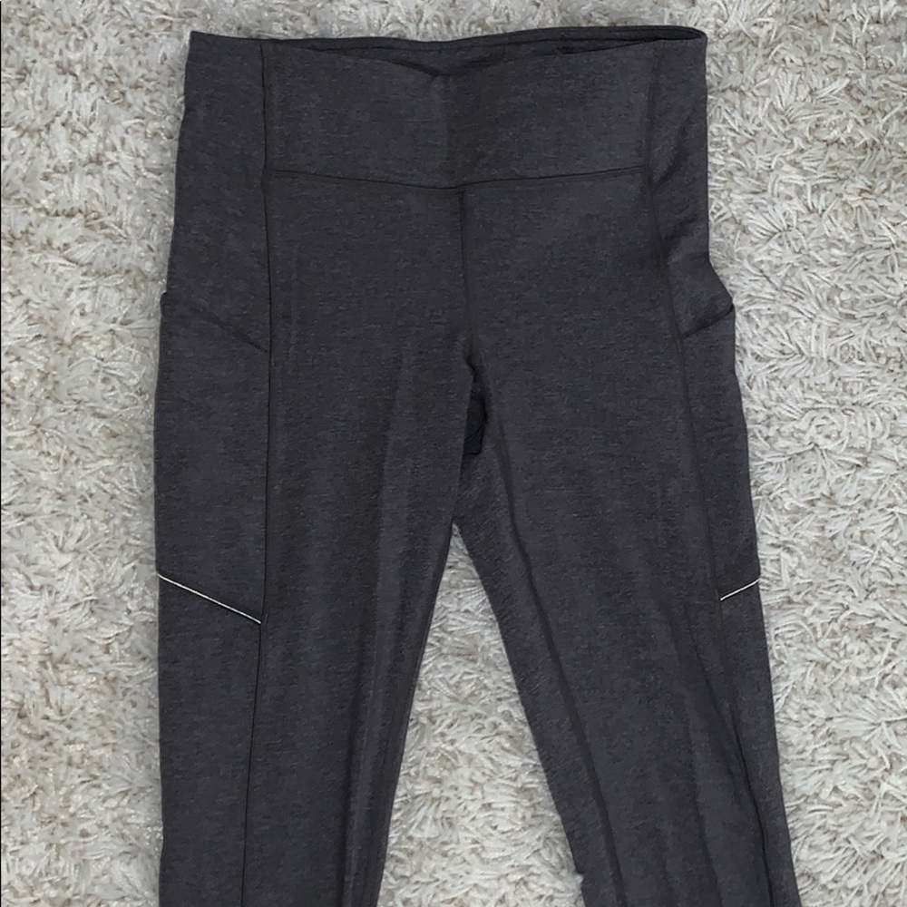 LULULEMON Fast and Free grey leggings